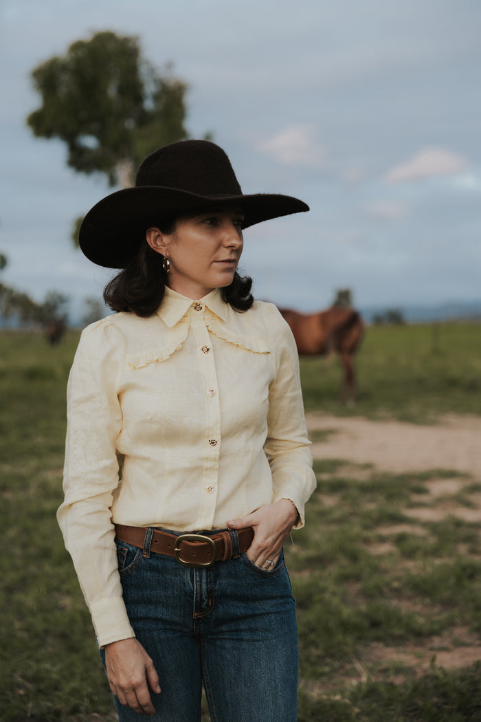 Sylvia - Semi Fitted- Butter Yellow