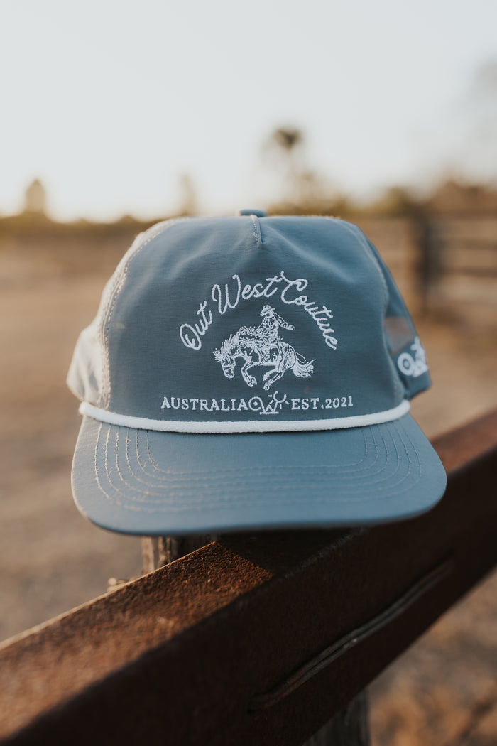 Out West Cap- Dusty Blue
