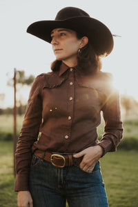 Sylvia - Semi Fitted- Chocolate brown