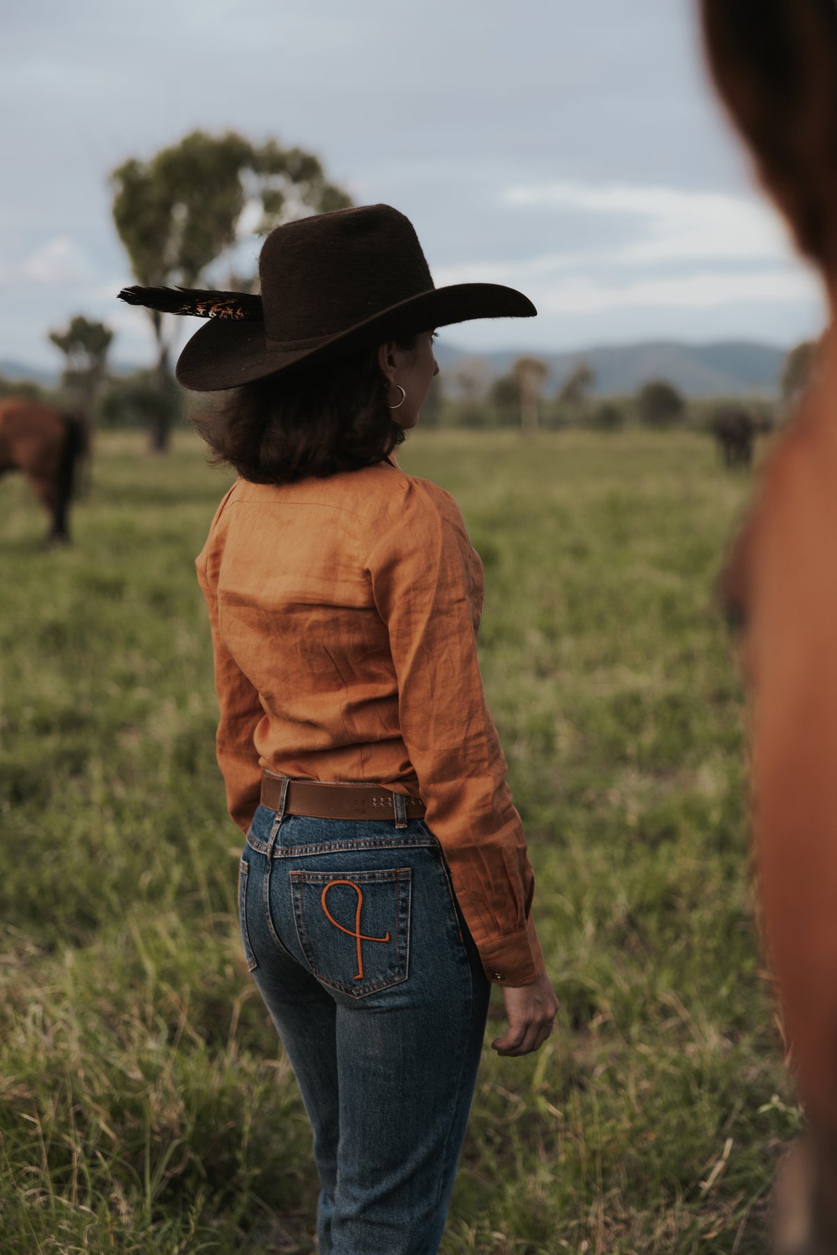 Sylvia - Semi Fitted- Rust