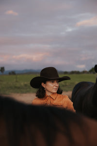 Sylvia - Semi Fitted- Rust