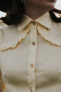 Sylvia - Semi Fitted- Butter Yellow