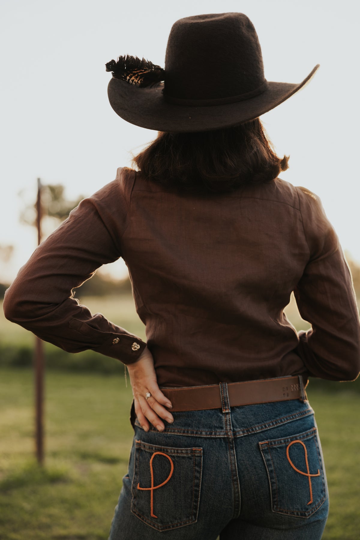 Sylvia - Semi Fitted- Chocolate brown