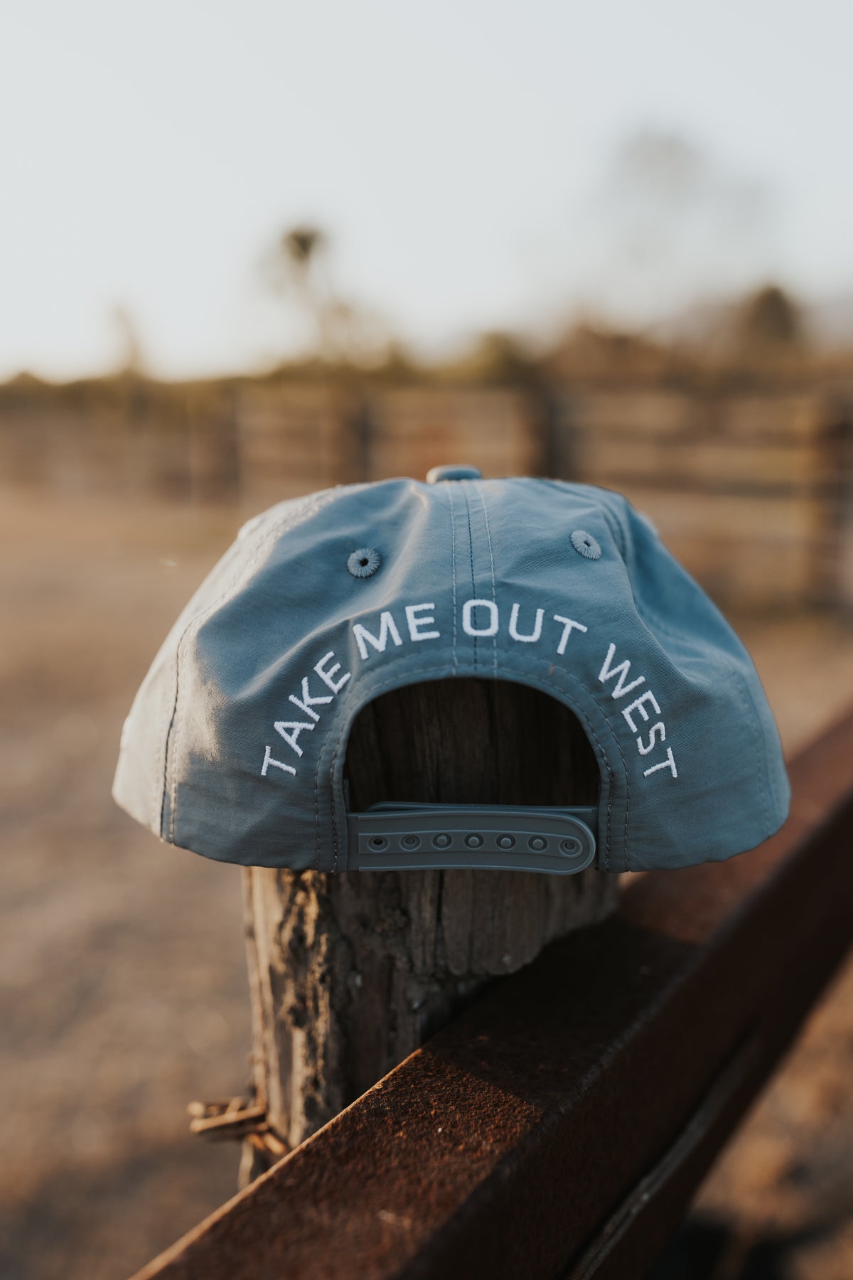 Out West Cap- Dusty Blue