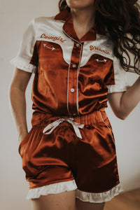 **PREORDER** Cowgirl Dreamin’ Womens Pyjamas- Rust