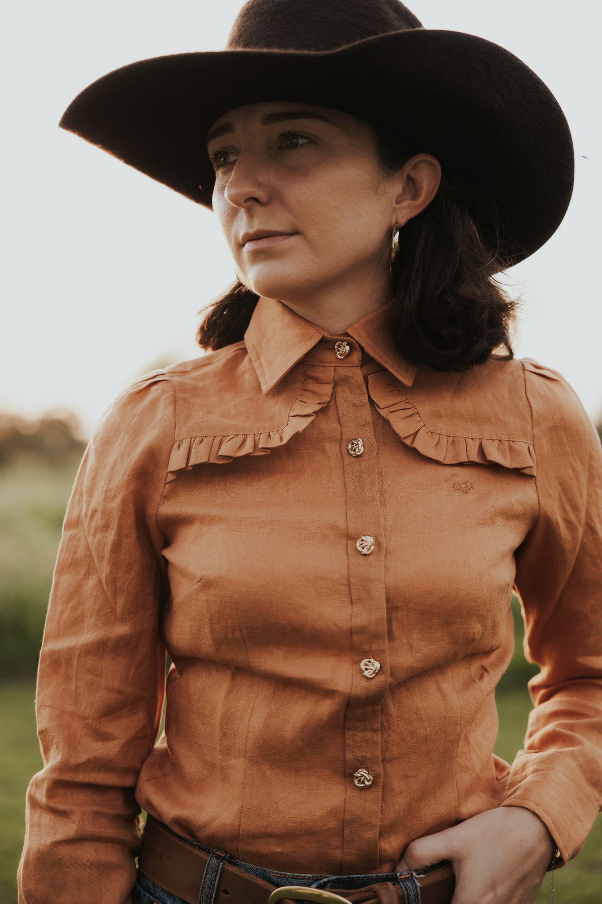 Sylvia - Semi Fitted- Rust